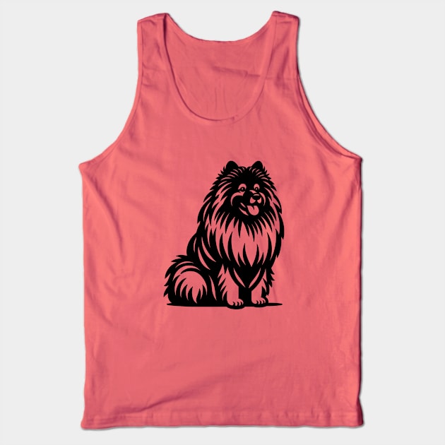 Keeshond Dog Tank Top by KayBee Gift Shop